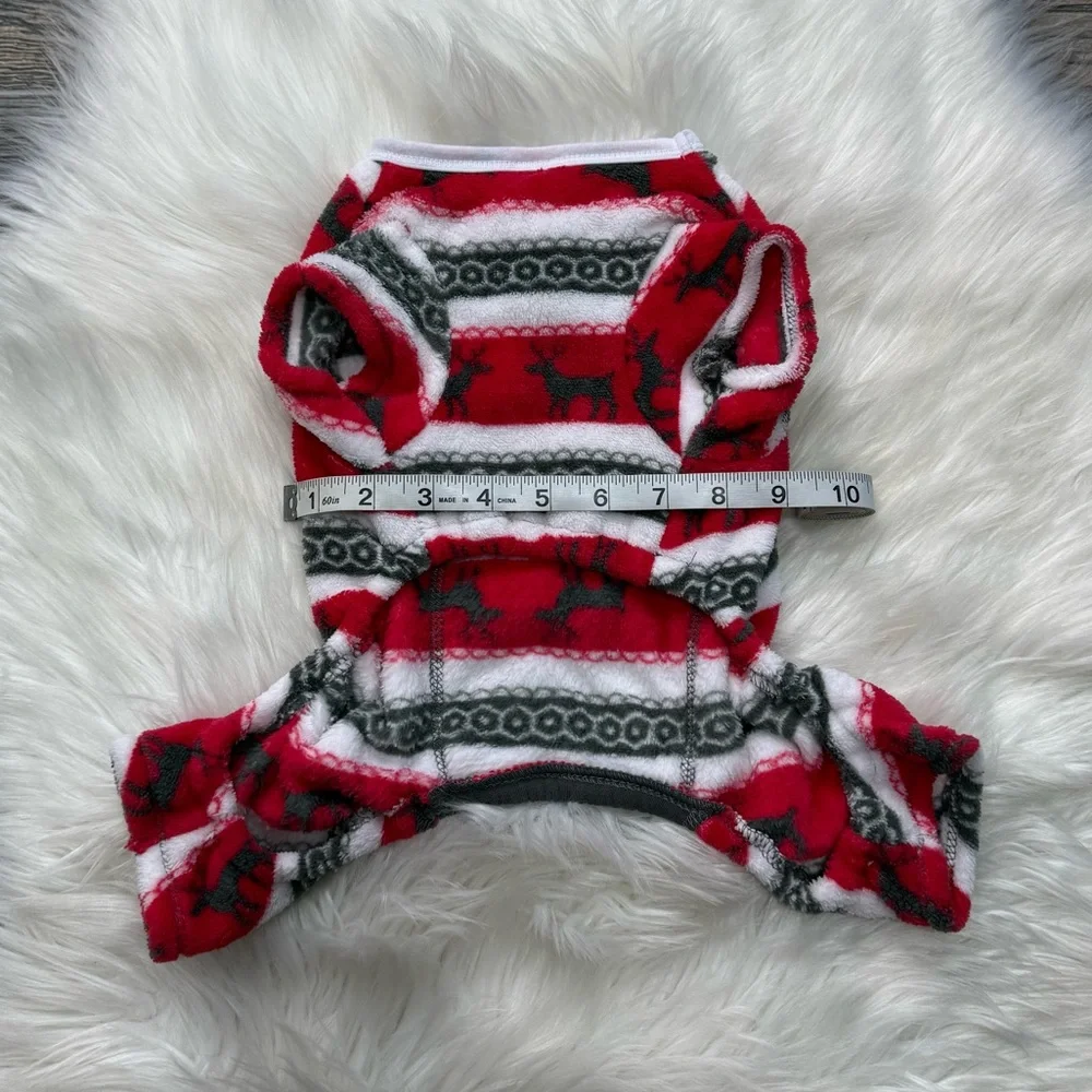 Pup Crew Flannel Christmas Dog Pajamas